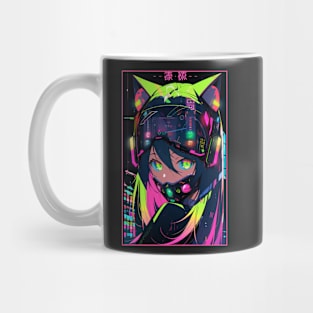 Anime Cat Girl | Quality Anime Design | Chibi Cat Girl Miaw | Manga Anime Art Mug